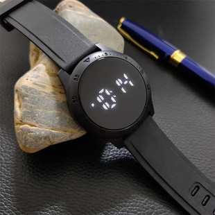 2021 New LED electronic watch round touch screen watch digital sports fashion student watch men and women watch