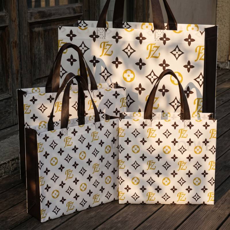Bolsas de mano no tejidas bolsas de regalo bolsas de compras bolsas de mano no tejidas recubiertas bolsas de ropa logotipo personalizado al por mayor