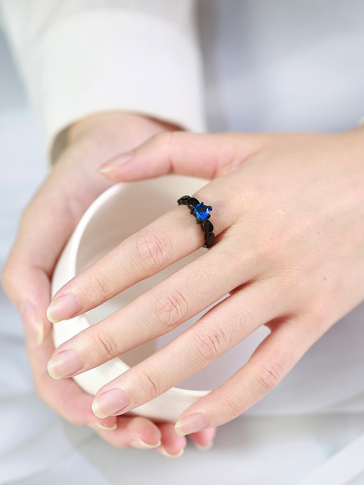 Simple Style Heart Shape Stainless Steel Rings Inlay Zircon Stainless Steel Rings display picture 12