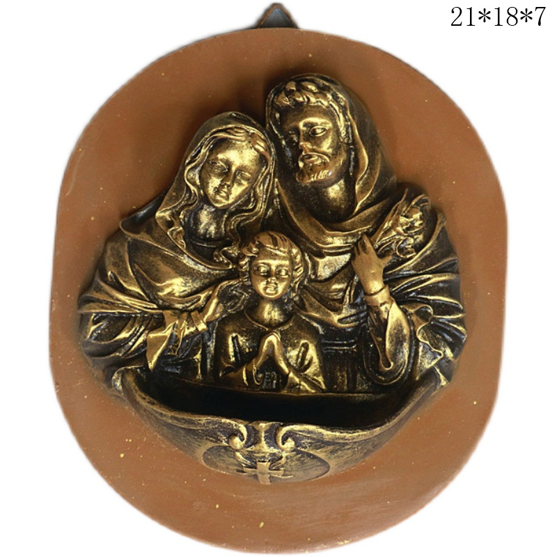 Envío gratis 30cm decoración artesanal estatua de luz de Joseph Wang decoración de figura de la familia sala de estar