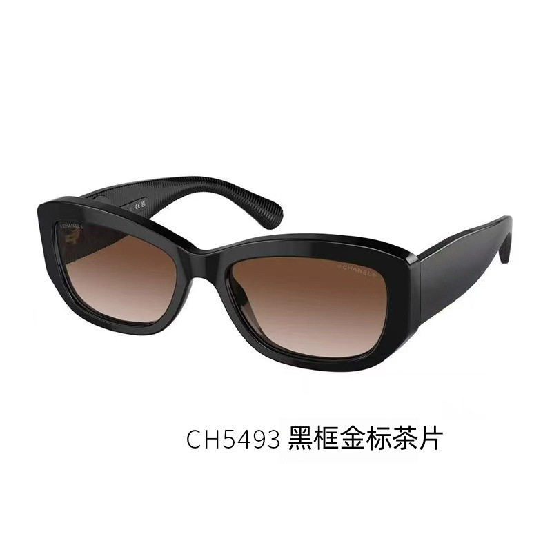 小香奶奶双C墨镜女王一博同款CH5493素颜复古时高端板材太阳眼镜|undefined