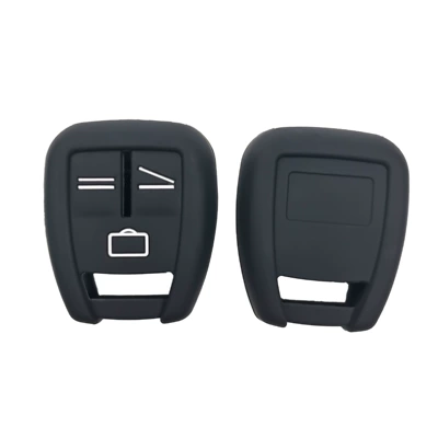 Suitable for Opel remote control Omega Vecda Opel Saifeili Vecda car silicone case key case (Static Rod/Key Bag) - black