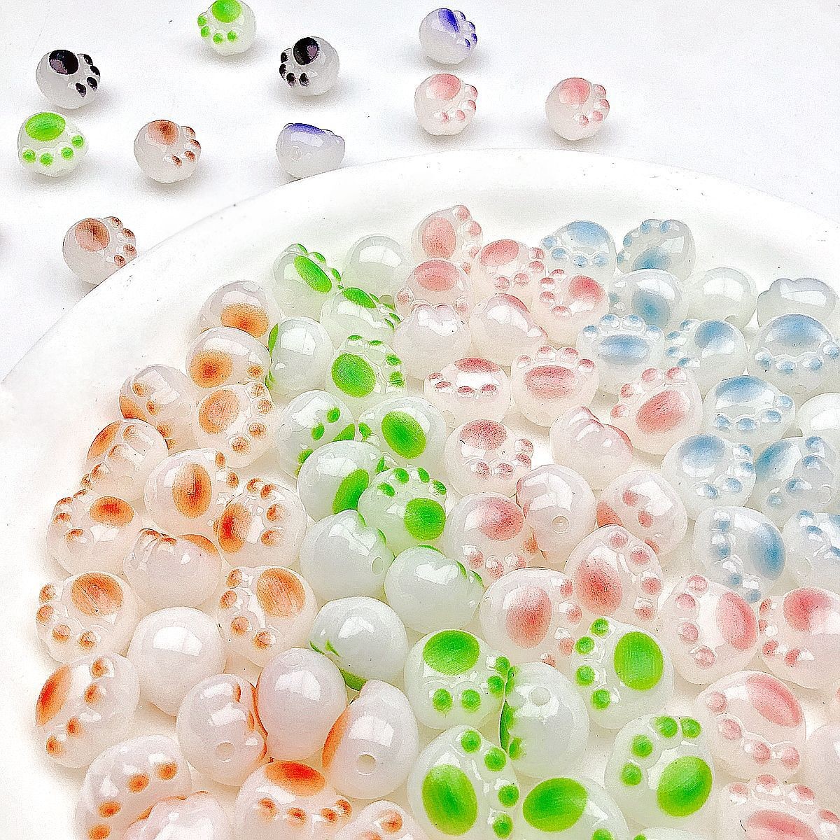 Coloridos cuentas de alta saturación serie de cuerdas de teléfono móvil DIY joyas de cadena en joyas hechas a mano accesorios de cuentas sueltas