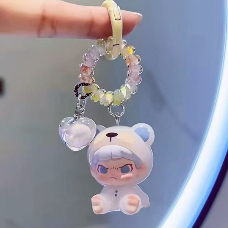 TikTok popular item: S-size hair tie pendant, telephone cord hair tie keychain, trendy cute figurine keychain TikTok popular item: S-size hair tie pendant, telephone cord hair tie keychain, trendy cute figurine keychain
