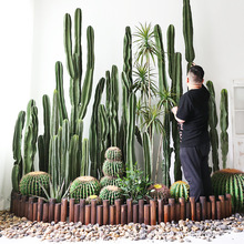 仿真仙人掌盆栽大型假植物北欧假绿植仙人柱室内场景橱窗装饰摆件