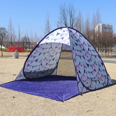 automatic 2 seconds open — Avtomobil dam çadırları - purple-flag-about-2-people