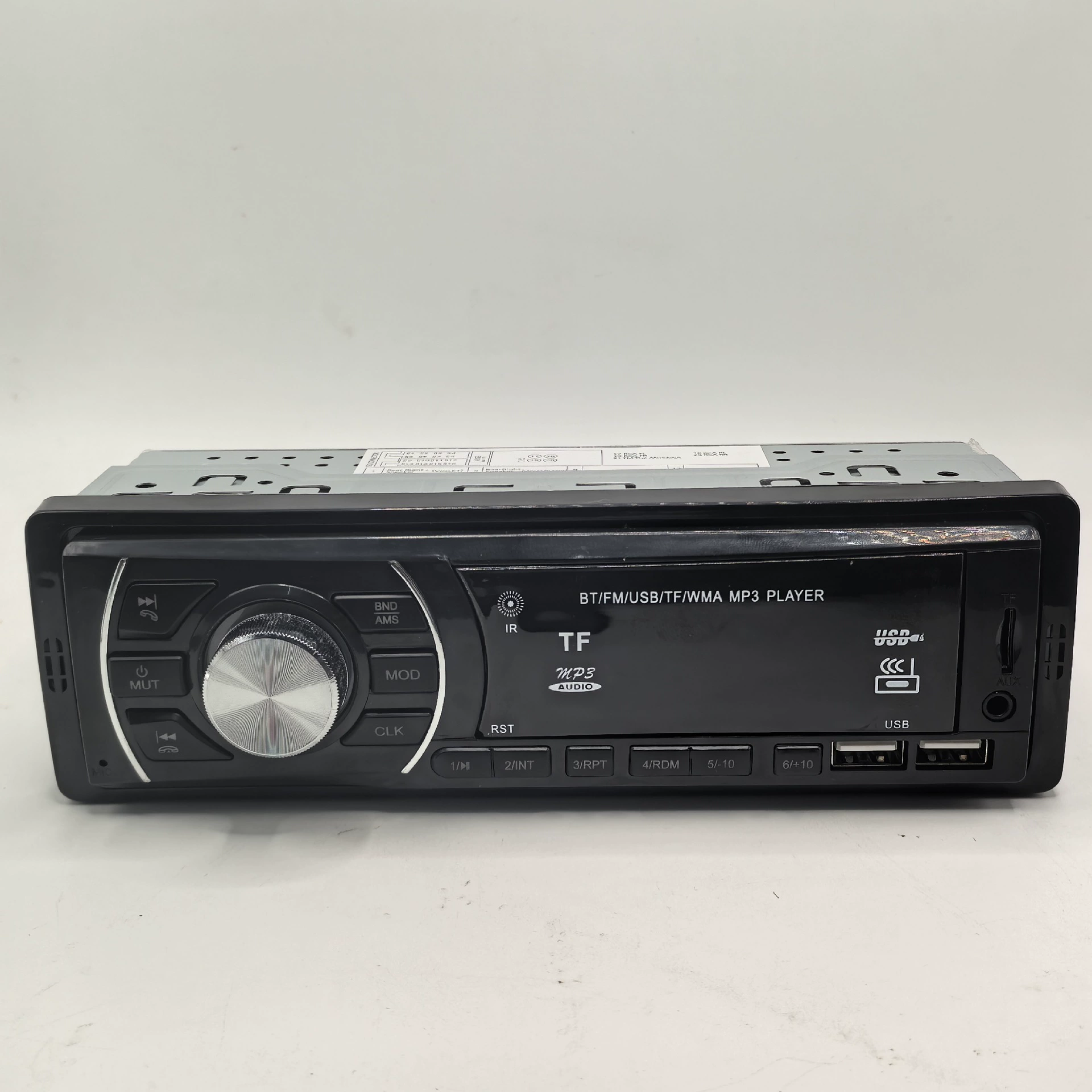 Короткий автомобильный Bluetooth-радиоприемник с двумя USB-портами, 12V212, с поддержкой SD-карт, аудиоплеер MP3, FM-тюнер