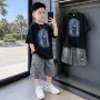 儿童夏季手绘新款两件套