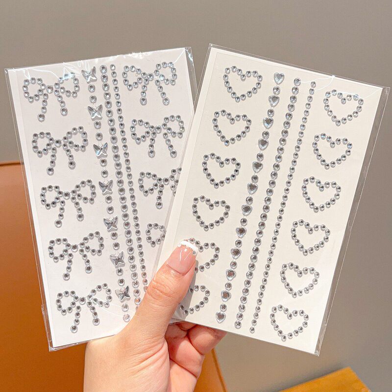 Cross-Border Face Stickers, Facial Stickers, Small Diamonds, Children's Performance Makeup, Makeup Stickers, Pearl Stickers, Face Stickers, Concerts