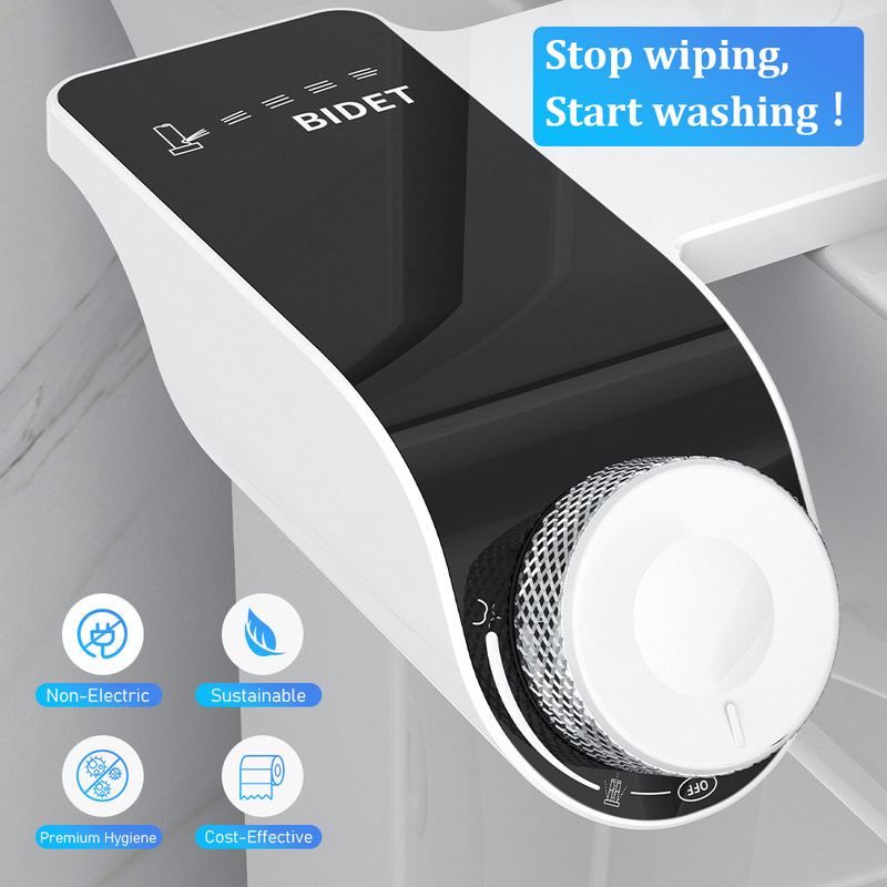 New Model of Easy-To-Install Bidet, Non-Electric Smart Toilet Seat, Butt Washer, Hot and Cold Dual Function