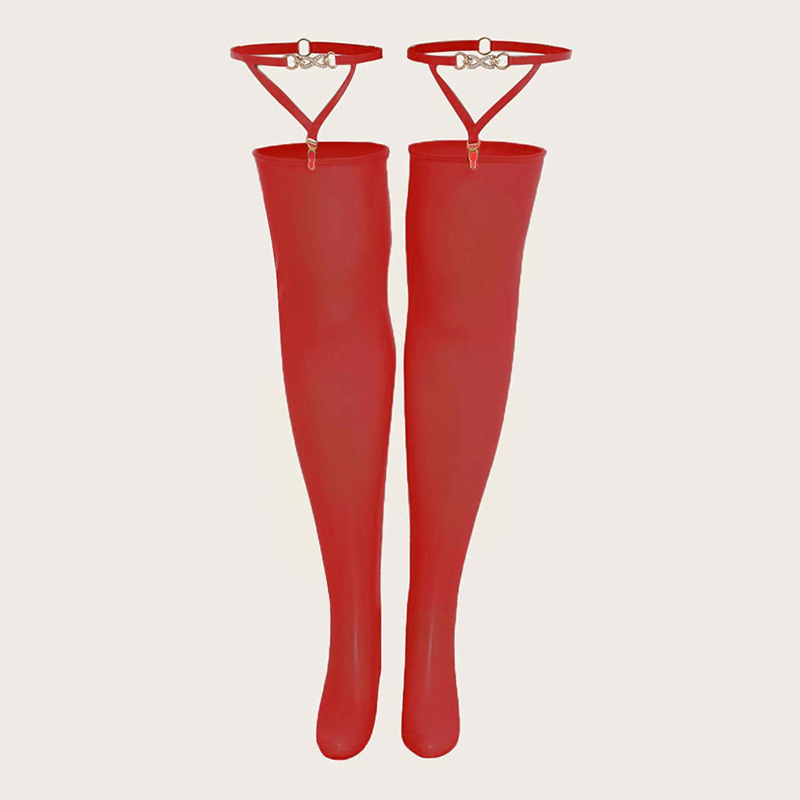 Interesting silk stockings cross-border foreign trade e-commerce sexy high-elastic pure sexy suspenders European and American plus size rhinestone leg ring women