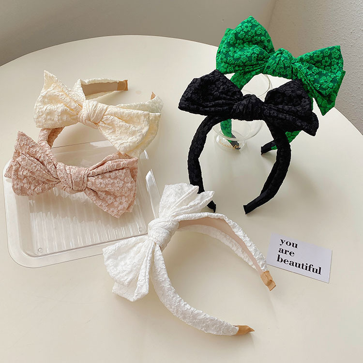 Fashion Bow Knot Cloth Handmade Hair Band 1 Piece display picture 4