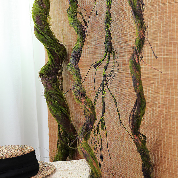 Pseudo -flowering green plant wall plant rattan branches and vine…