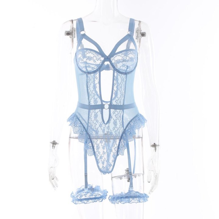 Women's Lady Sexy Solid Color Sexy Lingerie Sets Home Wireless Bra Sexy Lingerie display picture 7