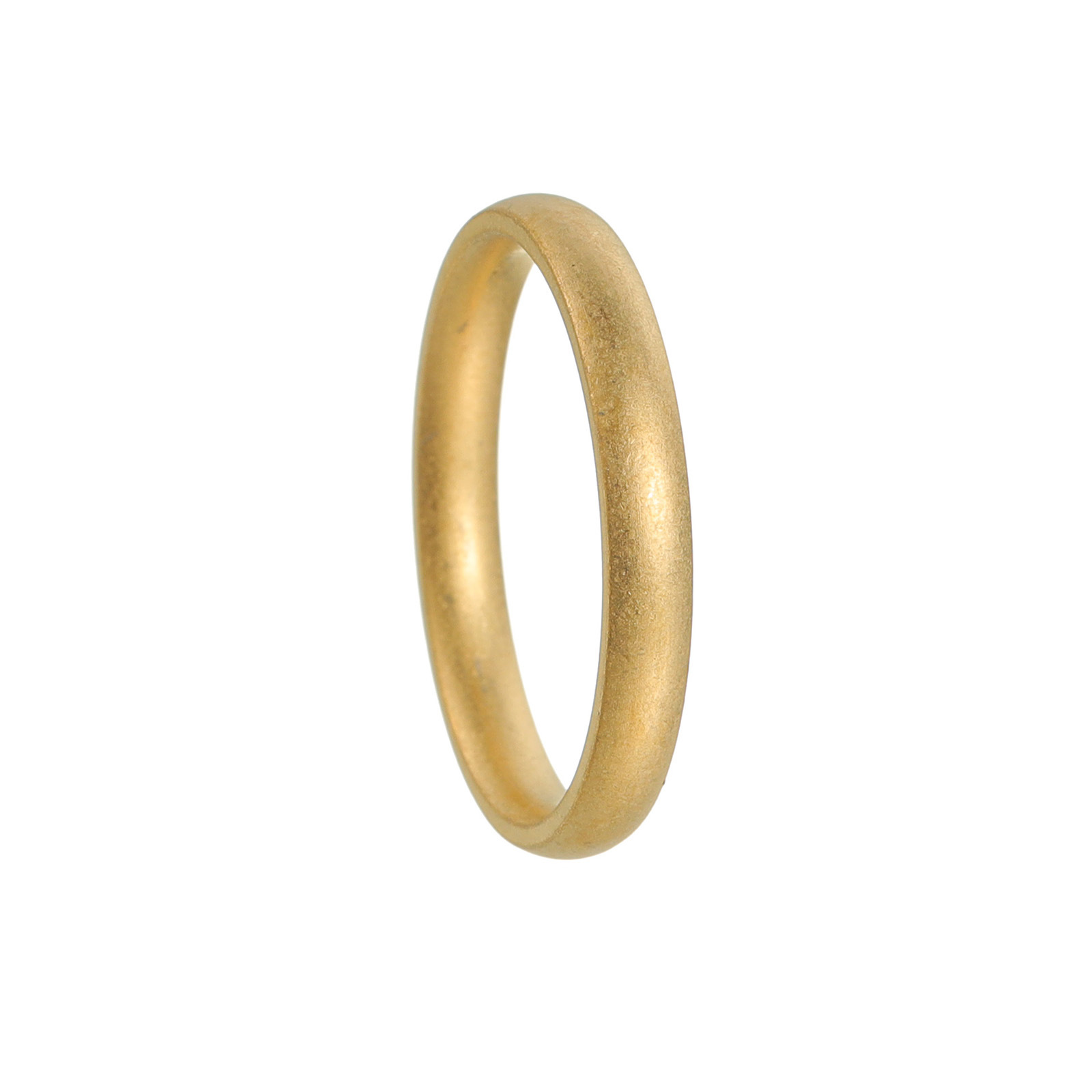 Daily Occasion Real Gold Plated Solid Color Titanium Steel Simple Style Waterproof Non Tarnish Rings