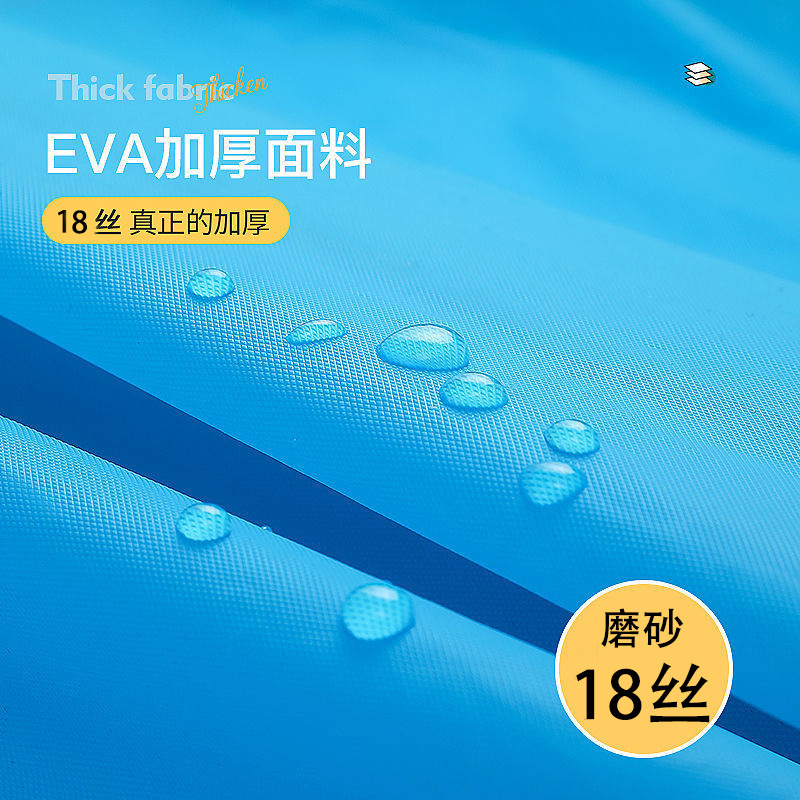EVA非使い捨て成人レインコート透明長型ファッション連体レインコートメーカー卸売り戸外レインコート|undefined
