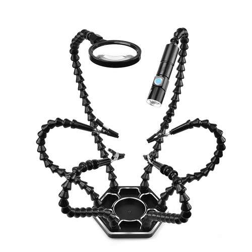 Manufacturer supplies soldering station, six-claw aluminum alloy soldering station repair workbench, electronic product welding station