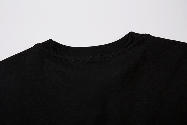 European And American Popular Falling Figure Printing Design Sense Oversize Shoulder Loose Round Neck T-shirt Cotton Ins Short Sleeve Men_voghion.com