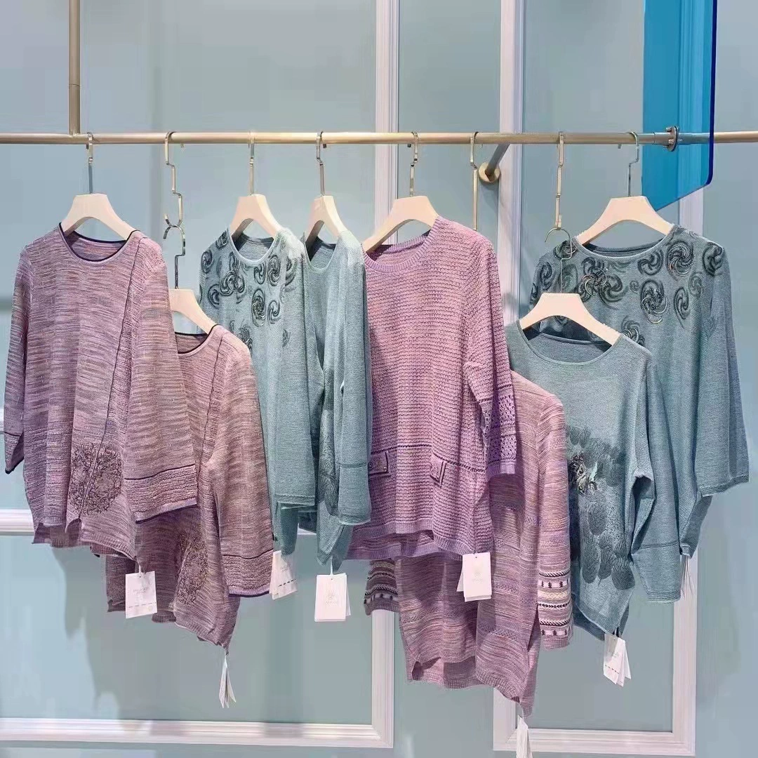 Ma Li Ge Di 2022 Весенняя мода Джокер свободный женский свитер бренд скидка Оптовая Первичная поставка