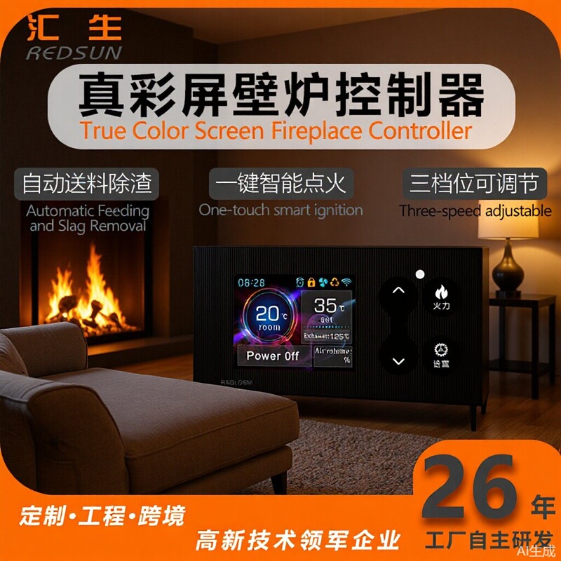 Biomass Pellet Fireplace Controller European-Style Heating Stove Circuit Board Heating Stove Control Board Fireplace Controller