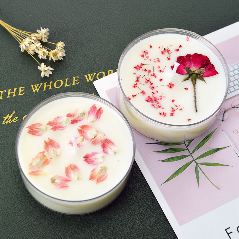 Simple Style Style Simple Style Flower Plant Wax Scented Candle