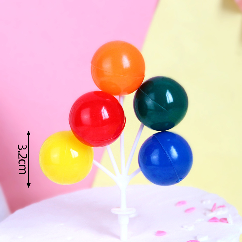 Ins pastel de cumpleaños decoración de cartón de dibujos animados en línea de cerámica suave osos adornos de vela globo postre mesa de inserción