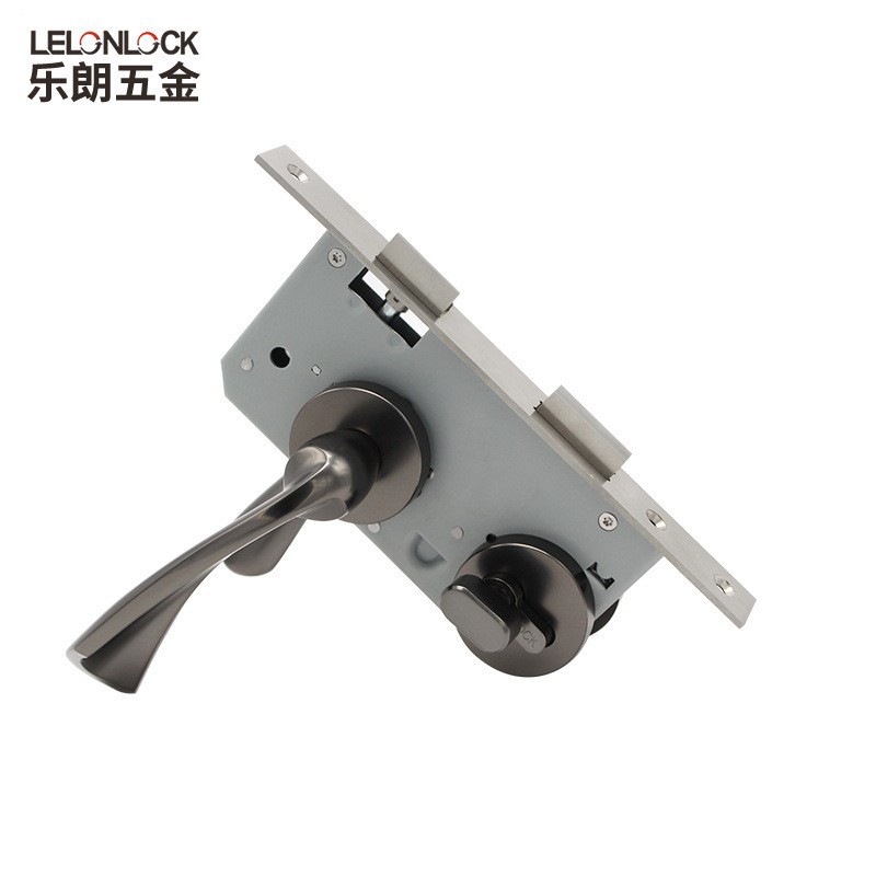Cerradura interior moderna simple cerradura de dormitorio cerradura de puerta de baño manija de puerta sólida universal aleación de zinc sistema de bloqueo dividido