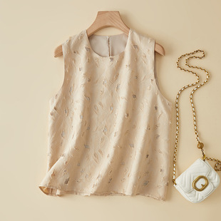 Real Shot of 2025 Summer New Style Cut Out Old Money Style Vest Top