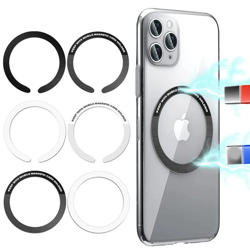Wireless charging magnetic film wholesale Magsafe charging magnetic back stick car magnet ultra-thin magnetic ring Iron film