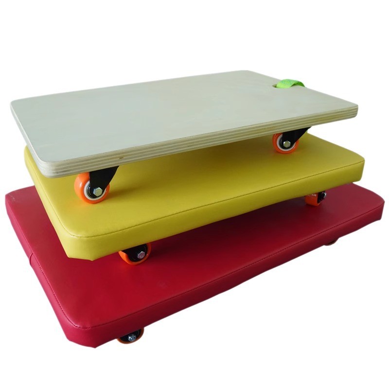 Scooter de software cuadrado de cuatro ruedas, tablero de equilibrio para niños, juguete de vestíbulo, equipo de entrenamiento de integración sensorial, ayudas didácticas, deportes domésticos