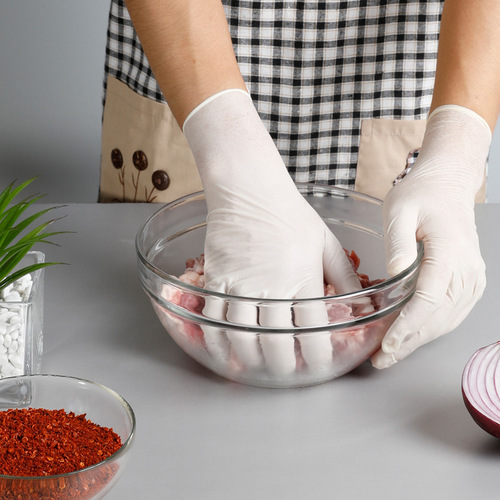 Meliya Thin Latex Gloves Kitchen Housework Household Dishwashing and Laundry Multi-Purpose Cleaning Gloves Department Store Wholesale