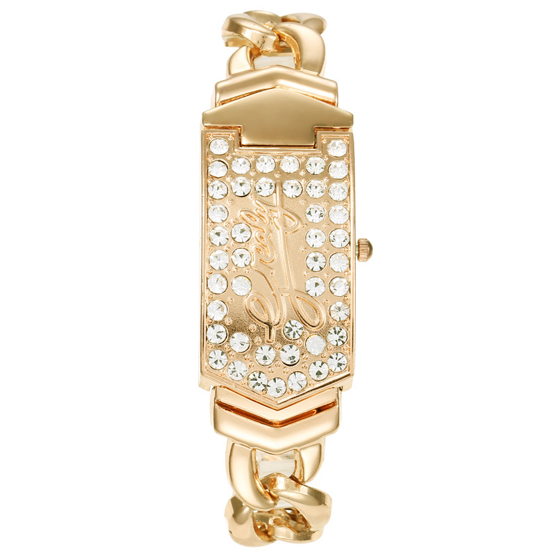 Comercio exterior nuevo estilo de diamantes de moda europea y americana Flip elegante reloj de pulsera de las mujeres reloj no mecánico reloj de cuarzo de las mujeres