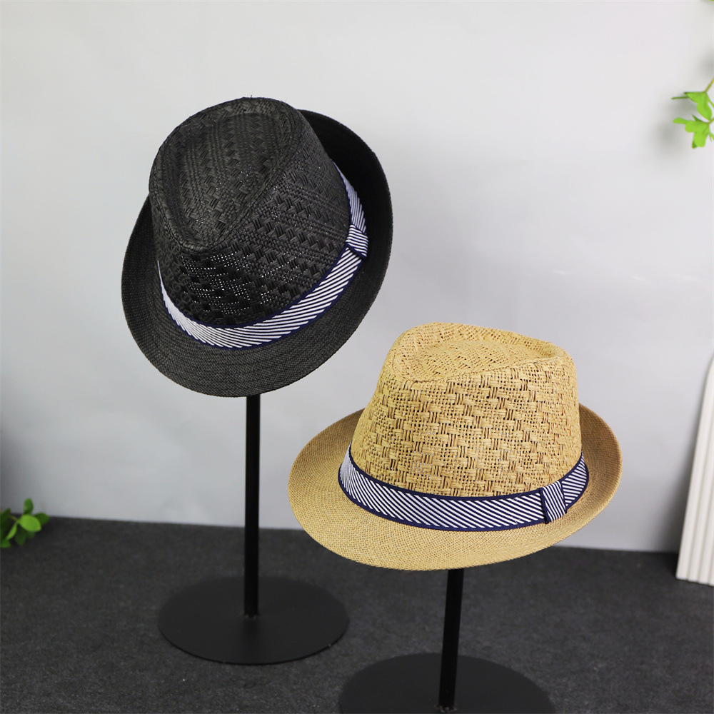 Nuevo sombrero de copa japonés y coreano, sombrero de sol casual de verano transpirable, sombrero de caballero de fiesta europeo y americano, jazz retro británico