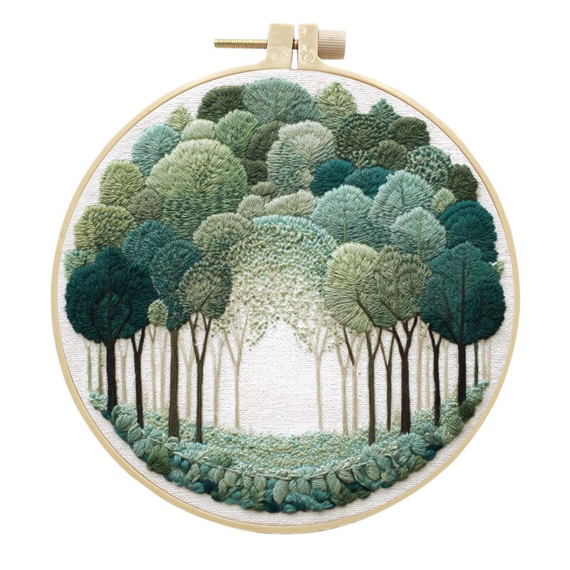 オリジナル-クロスボーダー新製品刺繍 diy 風景手作り生地材料パッケージキットクリエイティブ手作り裁縫英語|undefined