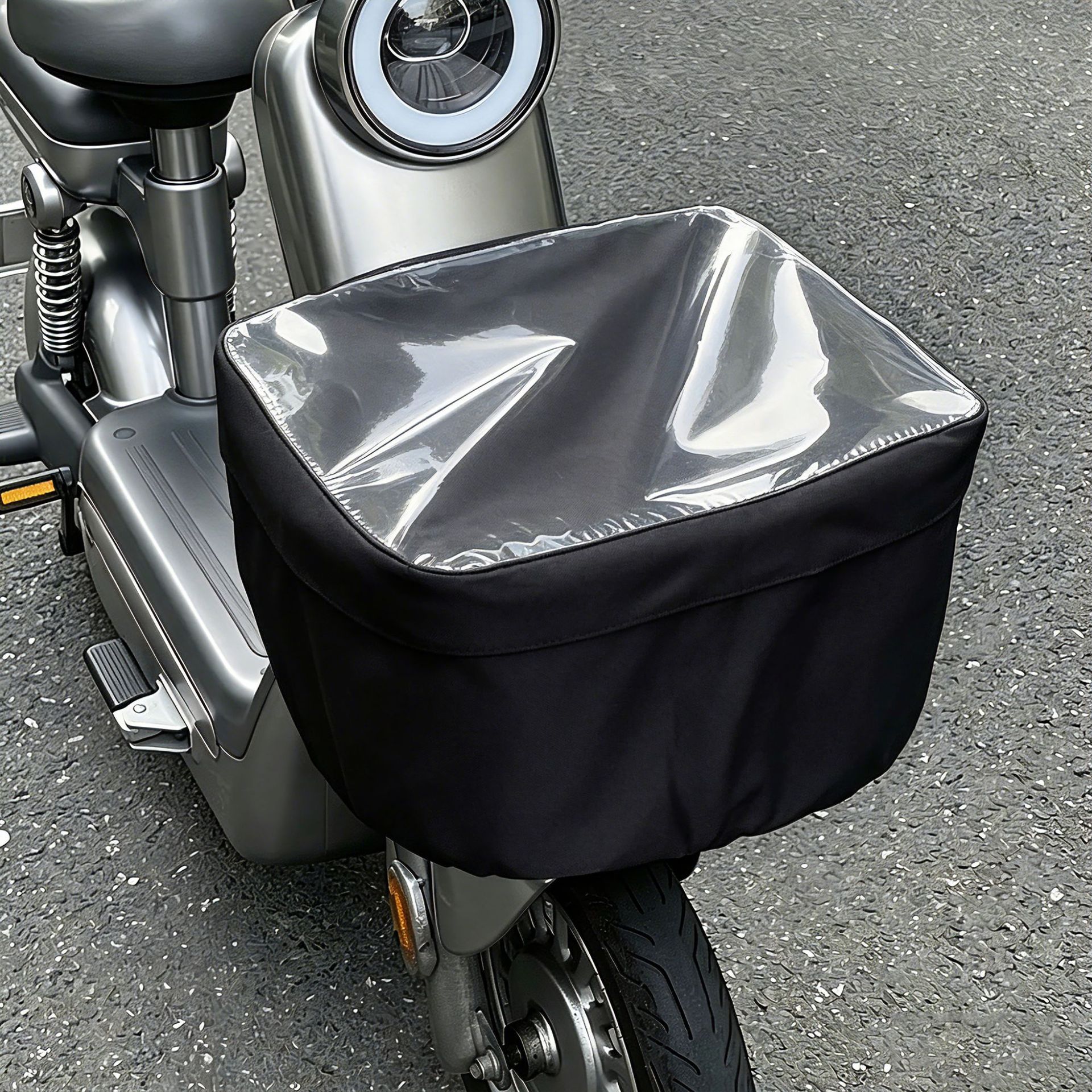Electric vehicle basket rain cover, electric bike front basket dust cover, bicycle basket waterproof cover, universal
