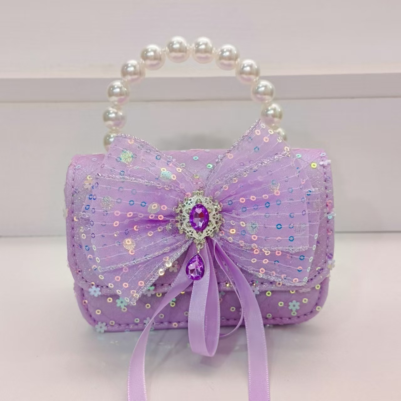 Bolsa de princesa de arco, bolso de cinturón, bolso de cadena, bolso de princesa, bolso de regalo para niñas, bolso de accesorios de viento fragante