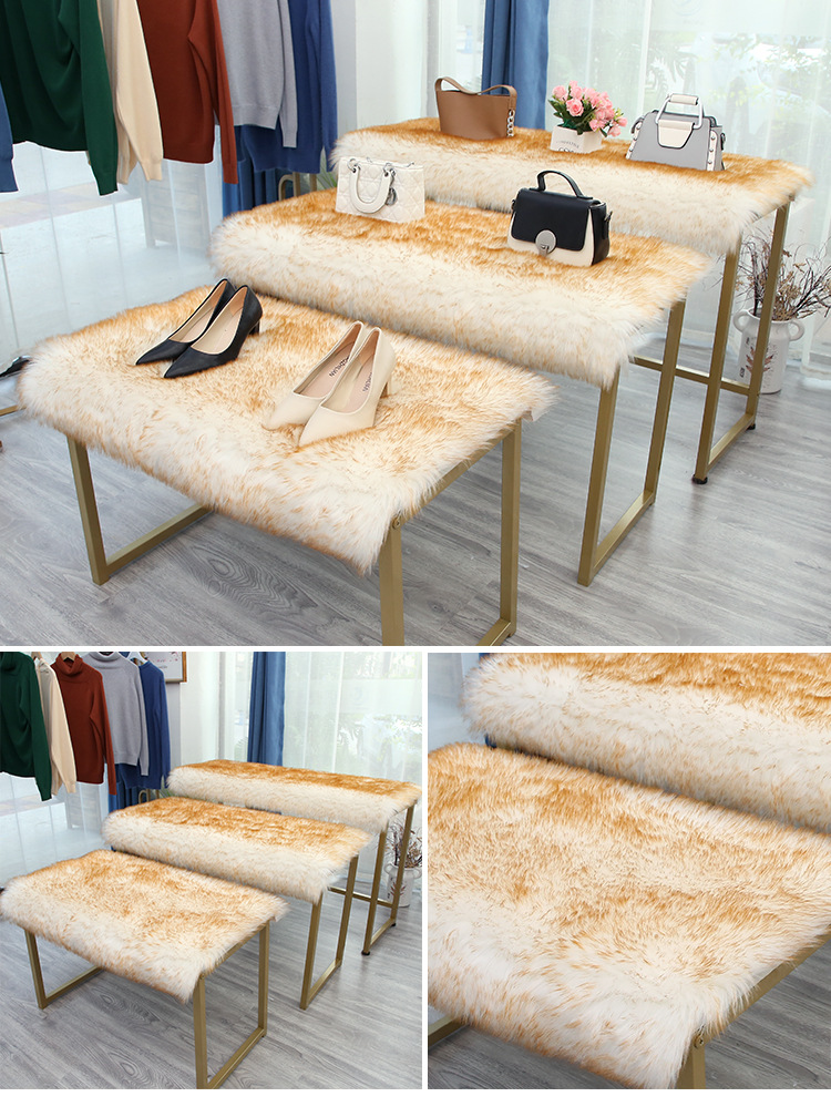 Audio Display Cabinet Fur Mat, Dressing Table Fur Mat, Floor Mat, New Year's Silk Wool Carpet, Room Floor, Computer Desk Fur Mat, Kang
