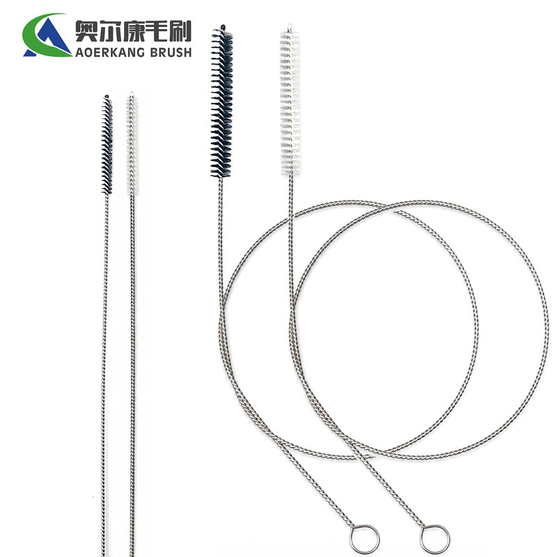 Lengthened tube brush stainless steel pipe brush coffee machine hose brush milk foam hose brush pipe brush medical cleaning Lengthened tube brush stainless steel pipe brush coffee machine hose brush milk foam hose brush pipe brush medical cleaning