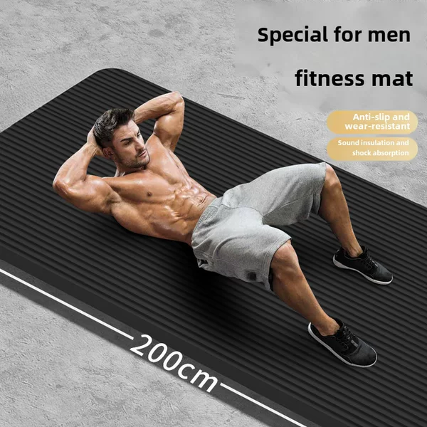 Yoga Mat Wholesale Household Men's Non-Slip Fitness Mat Beginner Yoga Mat Thickened Sports Yoga Mat Home