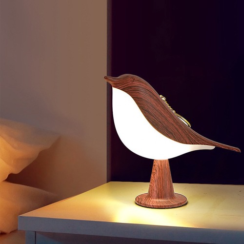 Creative Magpie Aroma LED Car Decorative Light Bedroom Bedside Bird Night Lamp Charging Touch Atmosphere Desk Lamp