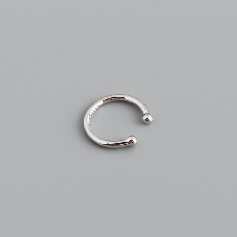 925 Sterling Silver Material 1 Piece 925 Sterling Silver Geometric Ear Clips