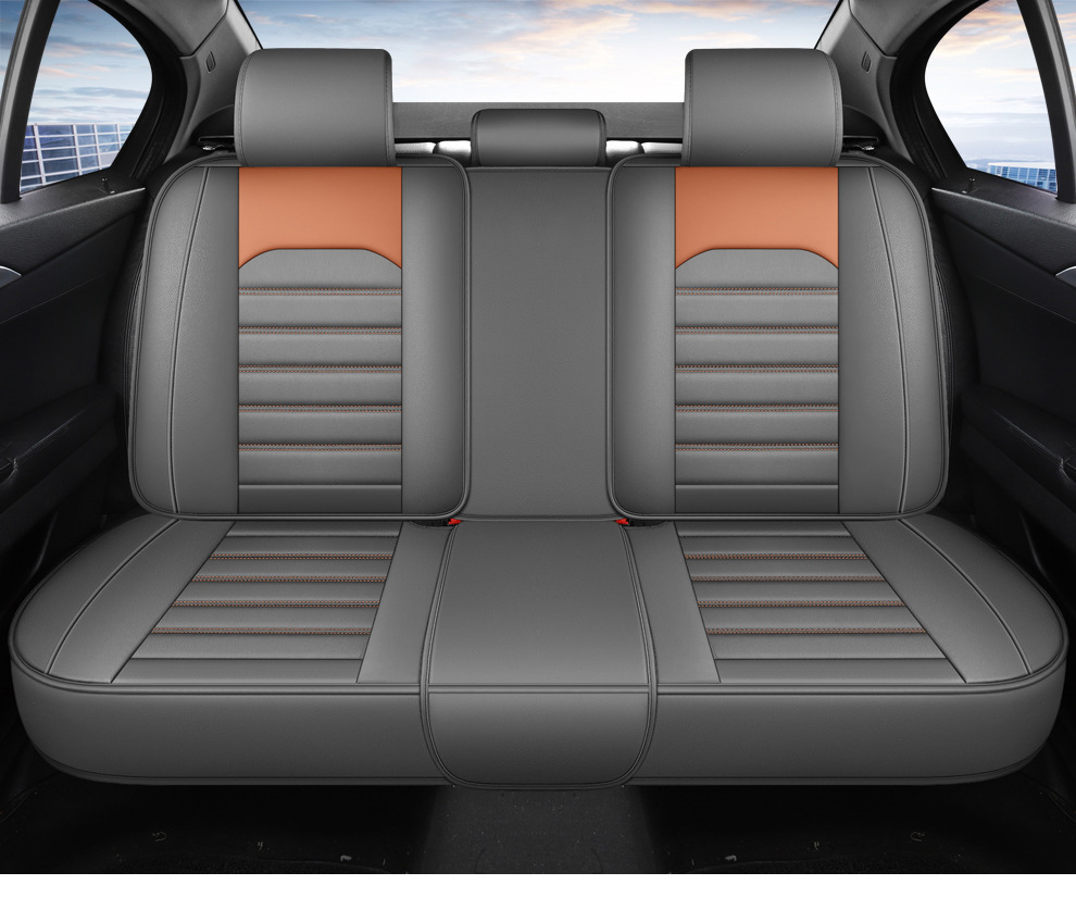 Cross-Border Amazon Car Seat Cushion, All-Season, Full Leather, Fully Covered, Wear-Resistant, Breathable, Car Interior Seat Cushion Cover