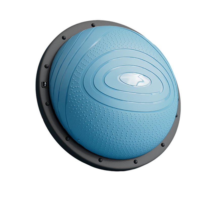 Bola de velocidad de onda bola de equilibrio semicircular bola de yoga anti-explosión bola de acondicionamiento de salud hogar pisoteando pilates PVC integrado