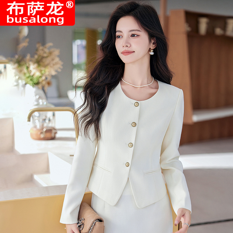 New Busalong Women's Long-Sleeved Professional Suit Skirt Suit Workwear 6520