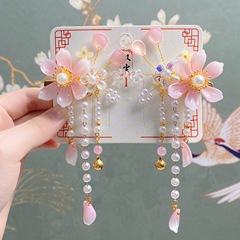 Hanchen Jewelry Factory Ancient Style Hanfu Headwear Chinese Style Children's Pair-in Girls Girls' Tassel Edge Pinch-in Hair Accessories Wholesale