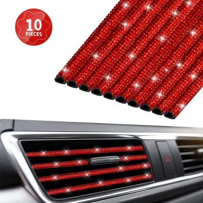 Car hanging strip with drill car car - red-10-pieces