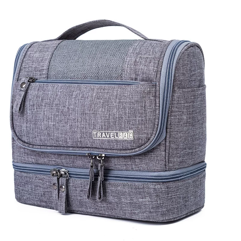 Travel Bag (Organizer) — Wet/Dry Separation Cosmetic Bag, Spacious, Shoulder Handle, 24.5×16×7 cm