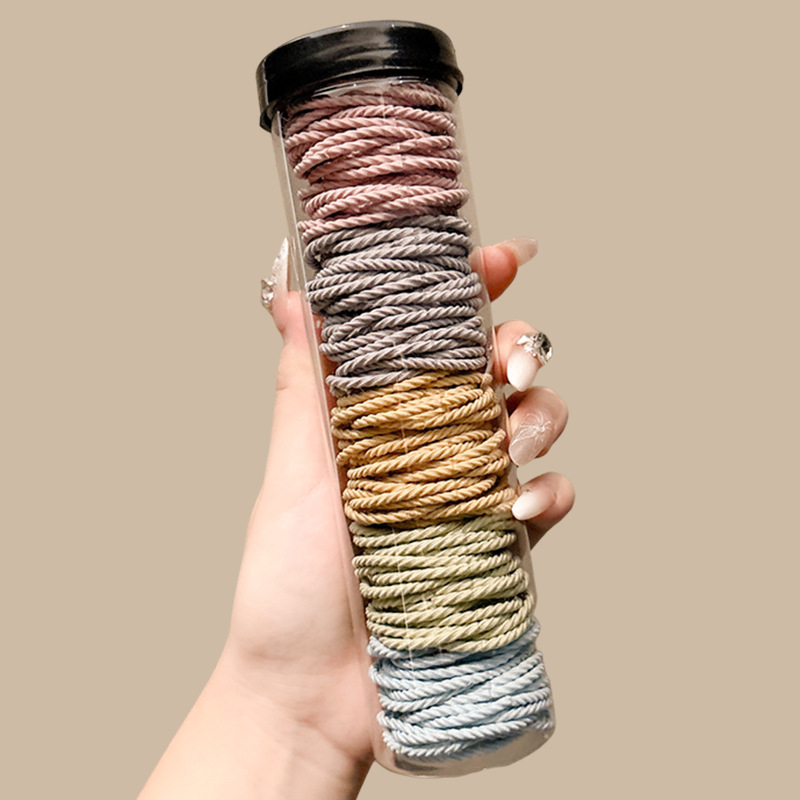 Tela de goma simple y duradera de alta elasticidad para mujeres, anillo de cabello para niños, cordón de cabello no lesiones, accesorios para el cabello diarios versátiles