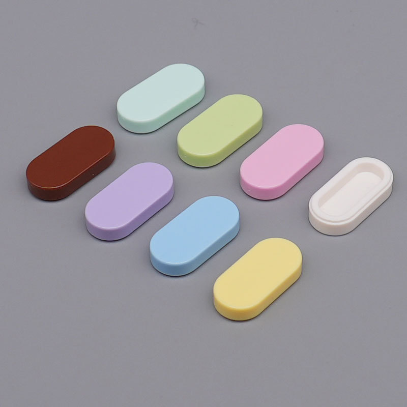 Handmade Ball Fillers, Smooth Oval Building Blocks, 1*2 Round Smooth Panels, Compatible with 1126 Small Particle Assembly Parts