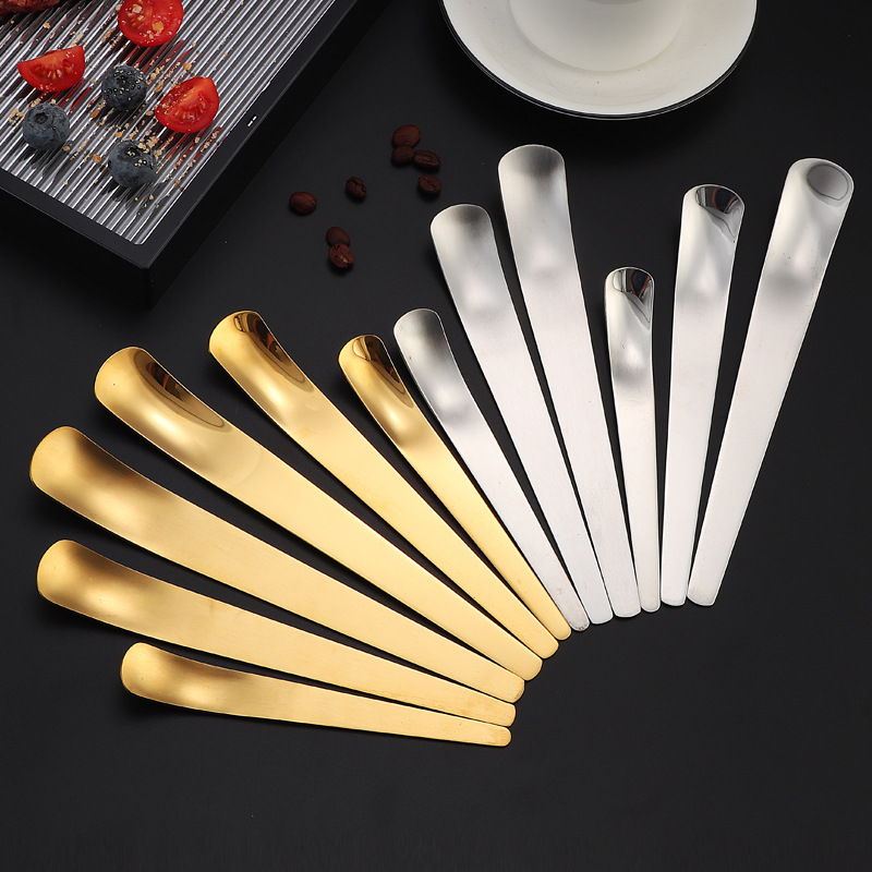 Cuchara de acero inoxidable con mango largo para café y postre_voghion.com